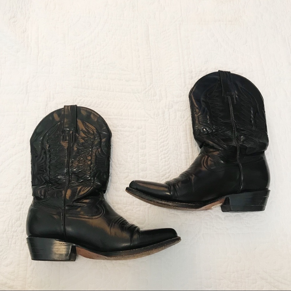 Gorgeous Pistolero black western cowboy boots